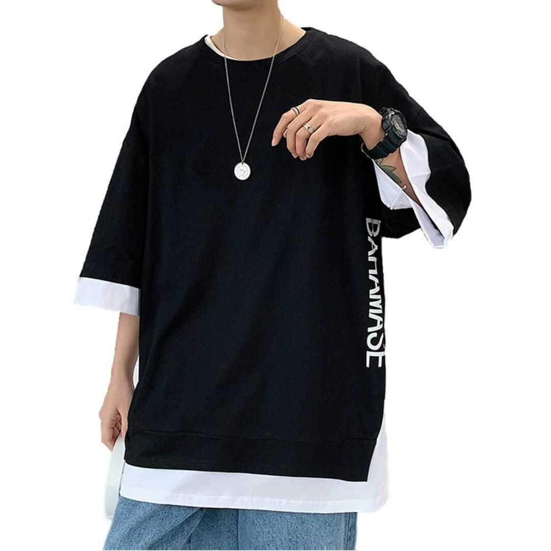 Poperdision tシャツ メンズ 夏服 メンズ 半袖 服 ベーシック 無