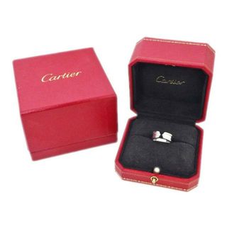 カルティエ Cartier リング ハニームーン 2ロウ ラウンド サークル 9ポイント ダイヤモンド K18WG 10.5号 / #51 【箱・保付き】