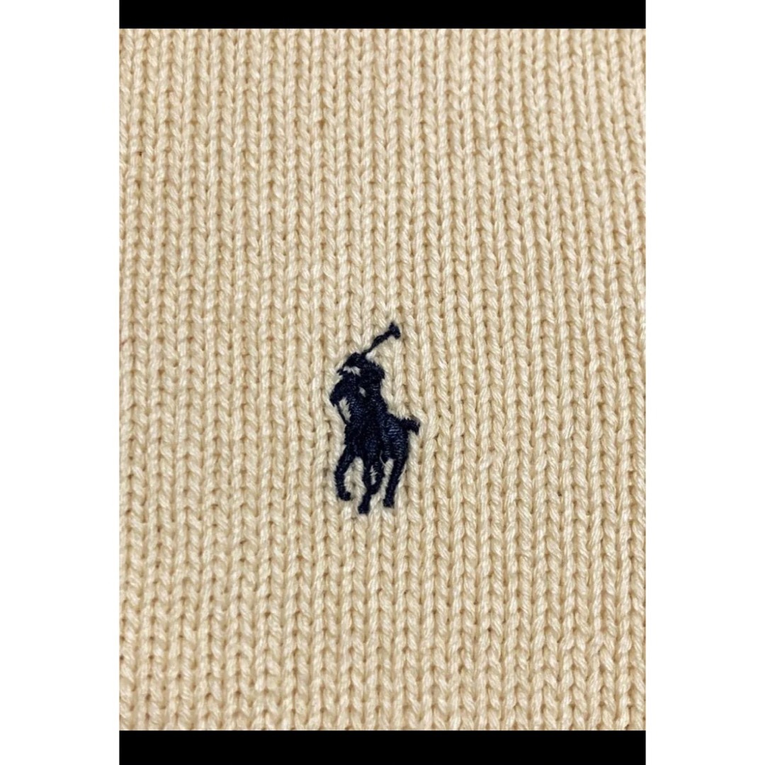 Ralph Lauren(ラルフローレン)のラルフローレン 半袖 ニット サマーセーター アイボリー XS   NO1414 レディースのトップス(ニット/セーター)の商品写真