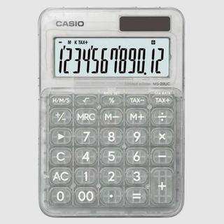 カシオ(CASIO)の電卓　CASIO　カシオ　クリア　スケルトン　ホワイト　限定　ミニジャストタイプ(その他)