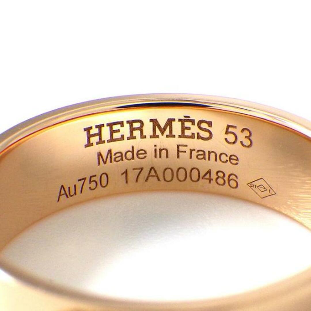 Hermes(エルメス)のエルメス HERMES リング H・ダンクル H115601B シェーヌ 27ポイント ダイヤモンド 計0.07ct K18PG 12.5号 / #53 【中古】 レディースのアクセサリー(リング(指輪))の商品写真