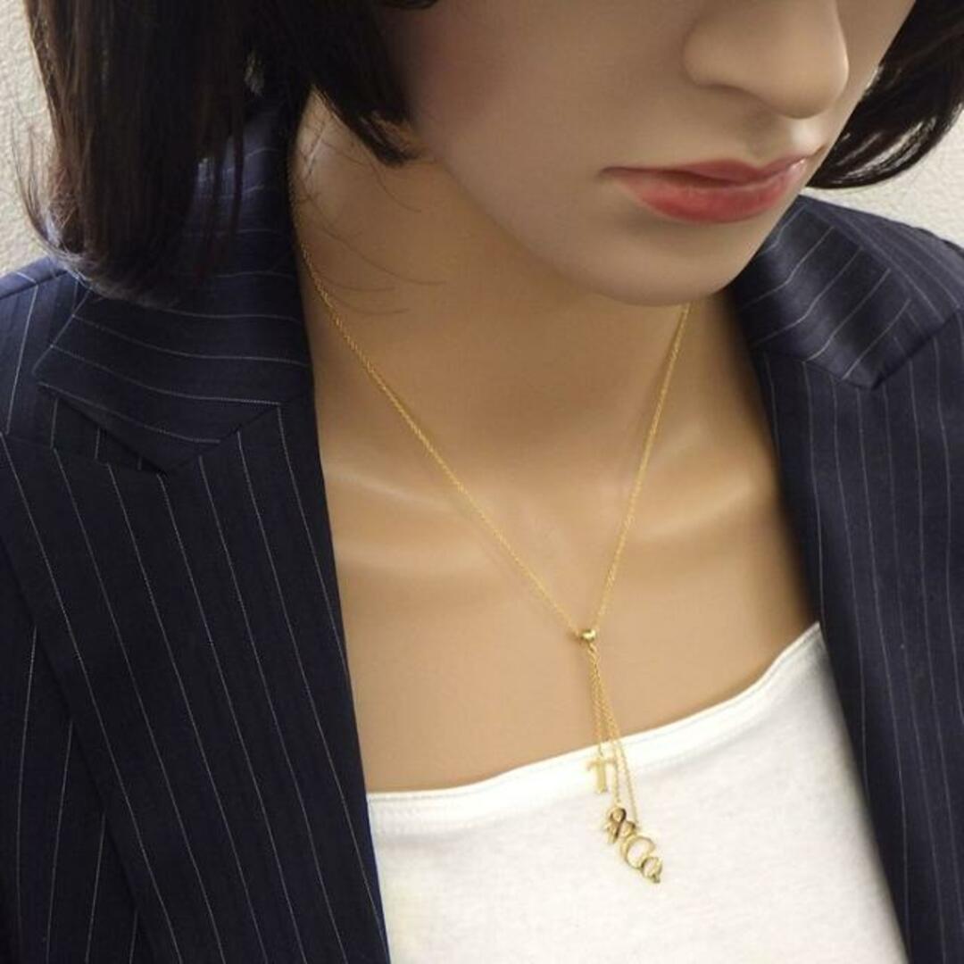 ティファニー Tiffany & Co. ネックレス 「T & Co.」 ロゴ モチーフ ドロップ スウィング K18YG 8