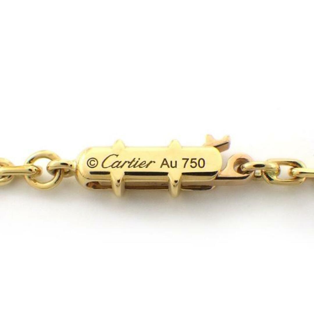 Cartier(カルティエ)のカルティエ Cartier ネックレス パンテール ドゥ カルティエ N7424210 パンサー フェイス モチーフ 1ポイント オニキス 2ポイント ツァボライト グリーン ガーネット K18YG 【箱・保付き】 【中古】 レディースのアクセサリー(ネックレス)の商品写真