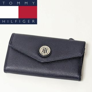 トミーヒルフィガー(TOMMY HILFIGER)のトミーヒルフィガー 長財布 モノグラム ネイビー たっぷり収納 TOMMY(財布)