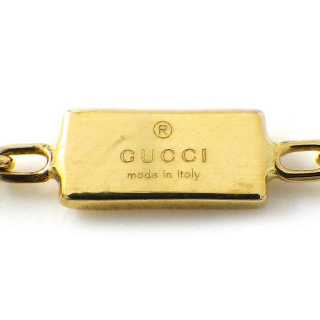 Gucci(グッチ)のグッチ GUCCI ネックレス キューブ G ロゴ スクエア カット シトリン K18YG 【中古】 レディースのアクセサリー(ネックレス)の商品写真