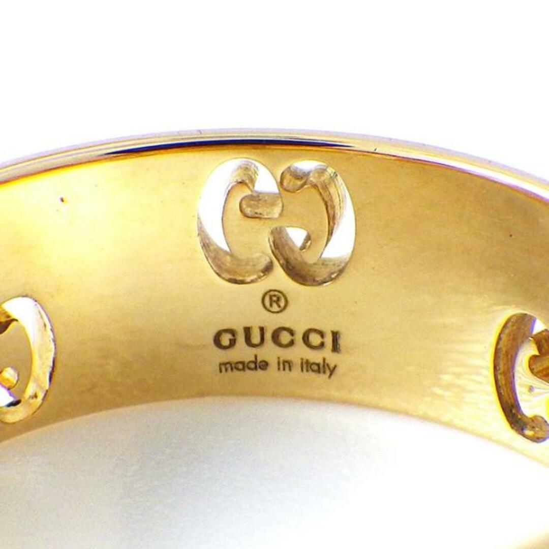 グッチ GUCCI リング アイコン GG ロゴ K18YG 8.5号 / #9 【中古】