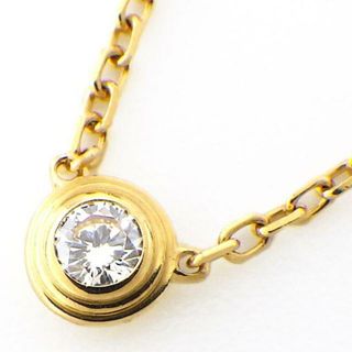 カルティエ(Cartier)のカルティエ Cartier ネックレス ダムール XS B7224517 ディアマン レジェ ドゥ 1ポイント ダイヤモンド 0.04ct K18YG 【中古】(ネックレス)