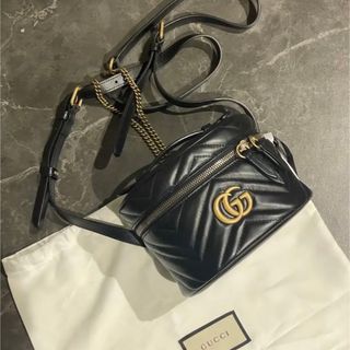 グッチ(Gucci)のGUCCI グッチ/GGマーモント  レザー バニティ バッグ リュック(リュック/バックパック)