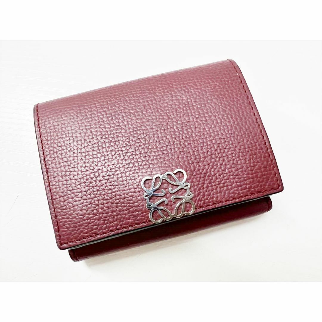 LOEWE - 美品 ロエベ アナグラム トライフォールドウォレット LOEWE - 美品 ロエベ アナグラム トライフォールドウォレット