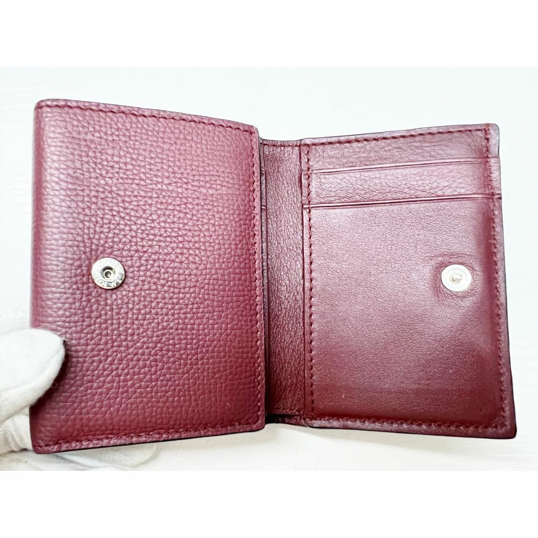 LOEWE - 美品 ロエベ アナグラム トライフォールドウォレット LOEWE - 美品 ロエベ アナグラム トライフォールドウォレット