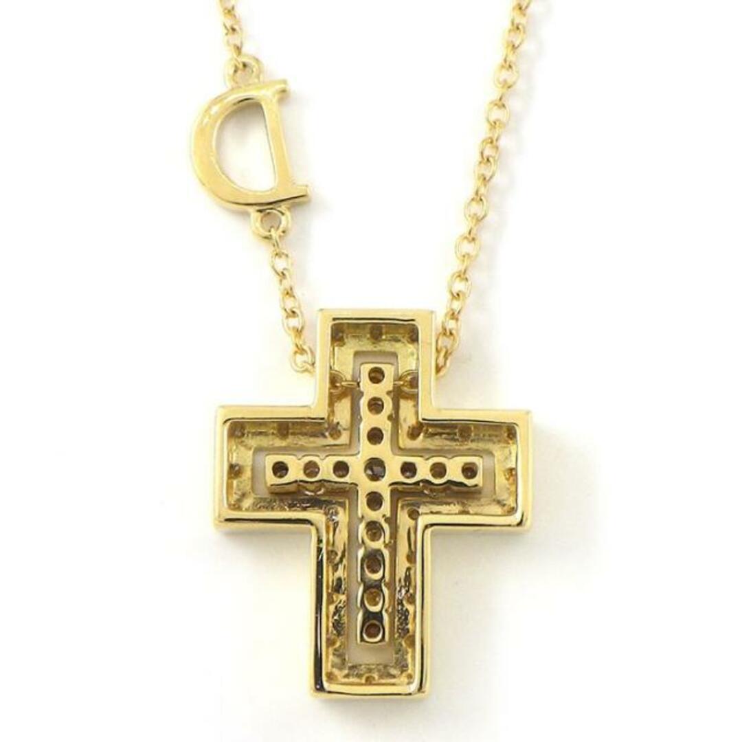 ダミアーニ DAMIANI ネックレス ベル エポック XXS 20083571 ダブル クロス ダイヤモンド 0.17ct K18YG 【中古】 ダミアーニ DAMIANI ネックレス ベル エポック XXS 20083571 ダブル クロス ダイヤモンド 0.17ct K18YG 【中古】