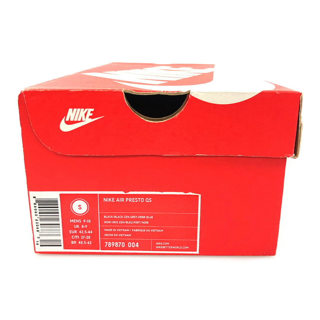 NIKE ナイキ 品番789870-004 AIR PRESTO QS エアプレスト シューズ サイズS（27～28cm) 正規品 / B4099 9