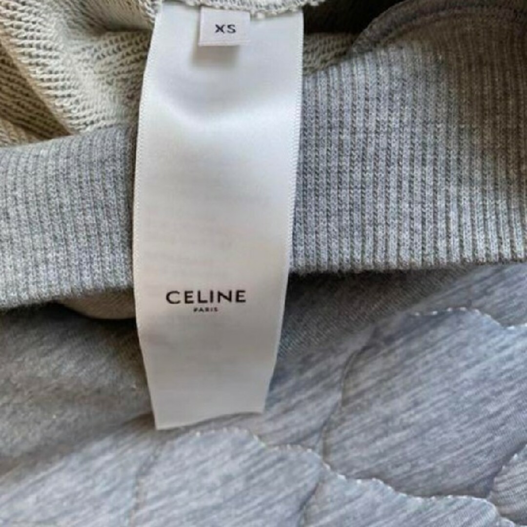 CELINE スウェットパーカー グレー