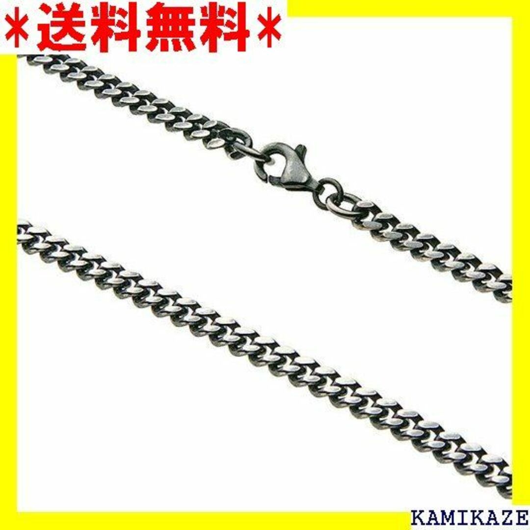 ☆ セノーテ 幅4mm 喜平シルバー チェーン 燻し仕上げ c0004 803