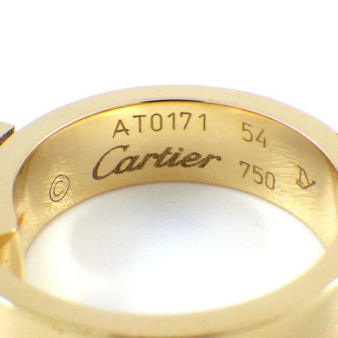 カルティエ Cartier リング アニバーサリー 1ポイント ダイヤモンド K18YG 14号 / #54