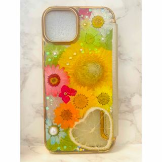 全機種対応 iPhoneケース 押し花ケース 押し花 ケース 花 Android(スマホケース)