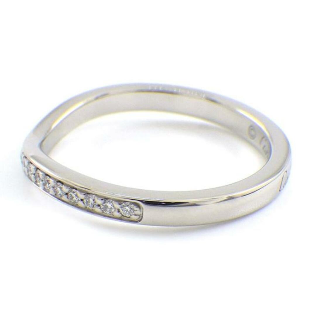 カルティエ Cartier リング バレリーナ ウェディング バンド B4093000 ハーフ サークル エタニティ 25ポイント ダイヤモンド 約0.08ct PT950 9号 / #49 【中古】