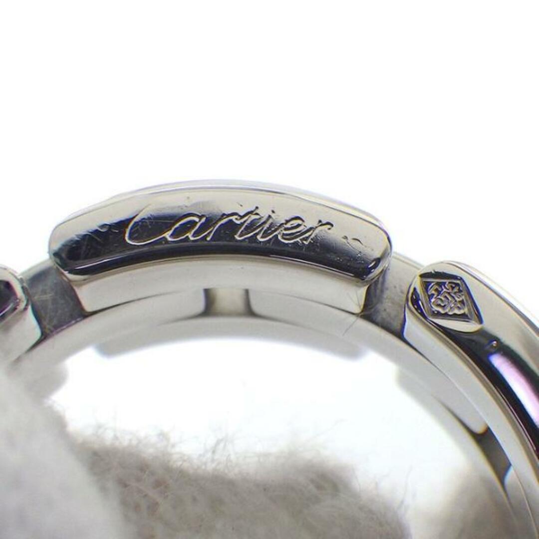 カルティエ Cartier リング マイヨン パンテール 3連 3ロウ B4075000 チェーン K18WG 11号 / #52