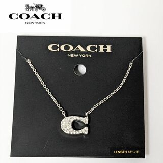 コーチ(COACH)の【人気】 COACH コーチ ネックレス Cロゴ シルバー パヴェ シグネチャー(ネックレス)