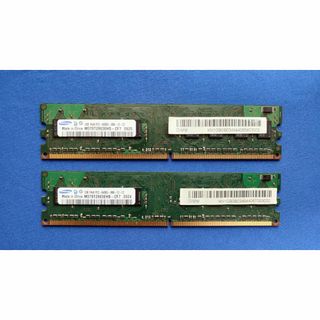 サムスン(SAMSUNG)のPC2-6400(DDR2-800) 1GBx2枚組(PCパーツ)