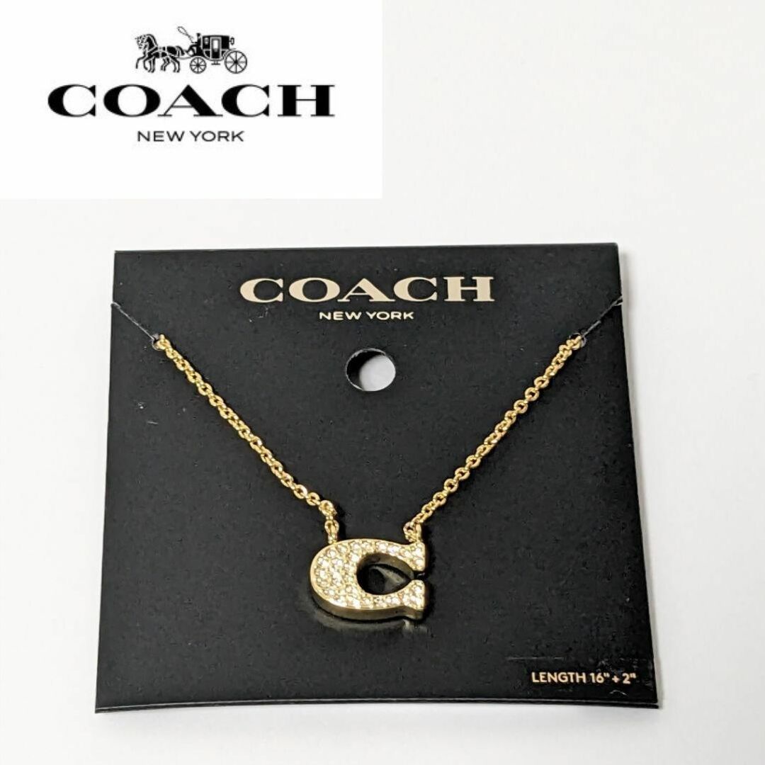 人気!! COACH コーチ シグネチャー ネックレス ゴールド 新品未使用