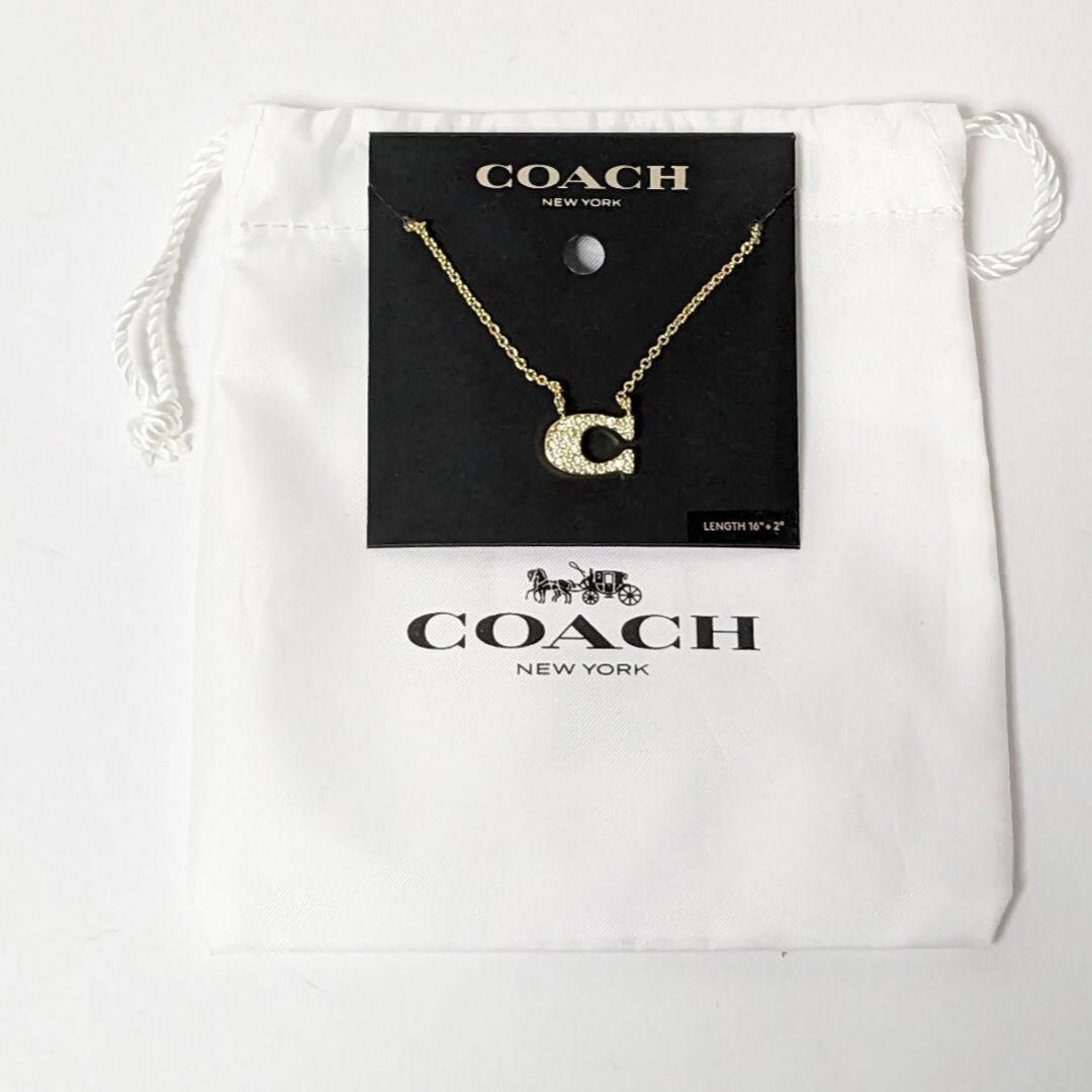 人気!! COACH コーチ シグネチャー ネックレス ゴールド 新品未使用