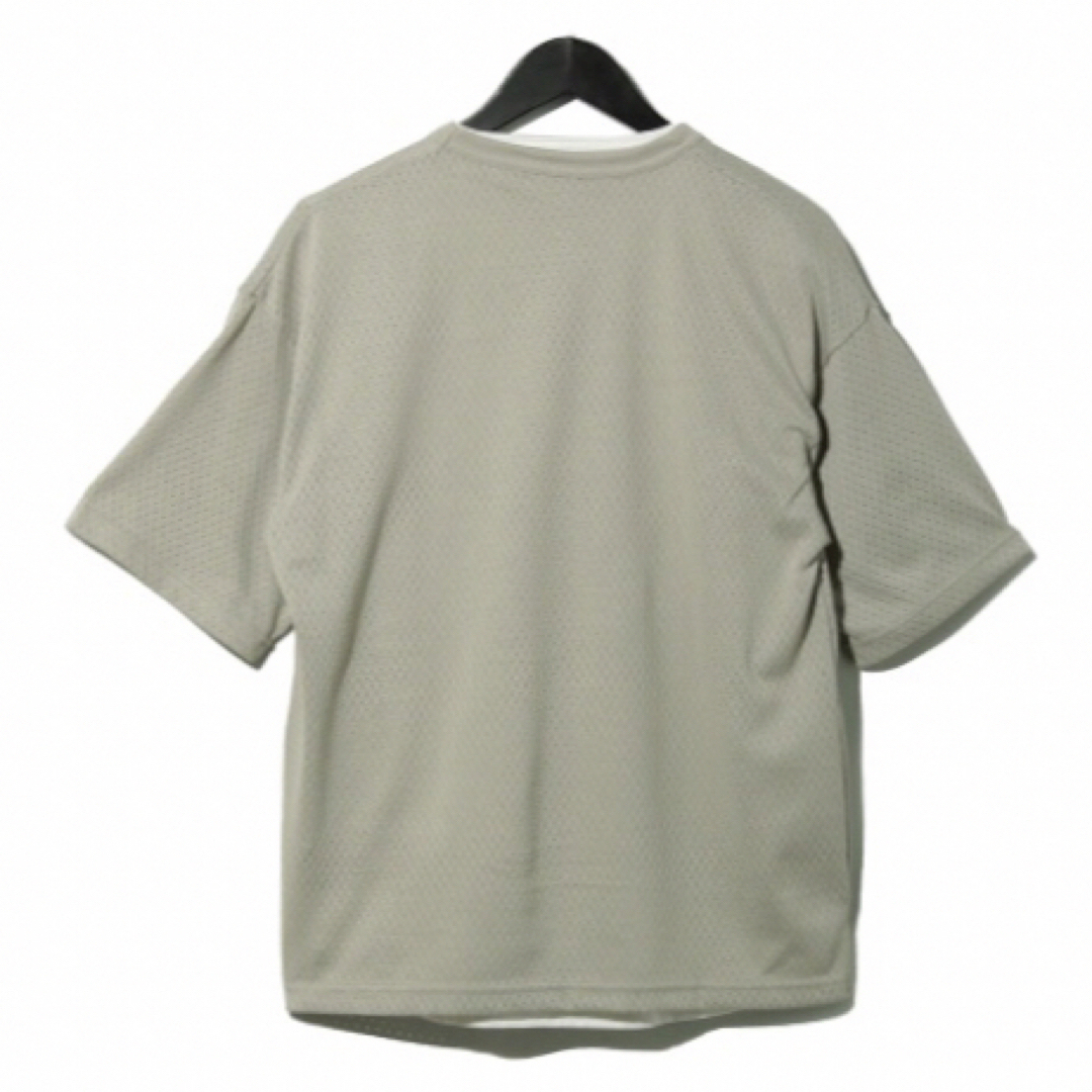 coen(コーエン)の【coen/コーエン】パンチング リアルレイヤードTシャツ・ライトグレー系・M メンズのトップス(Tシャツ/カットソー(半袖/袖なし))の商品写真