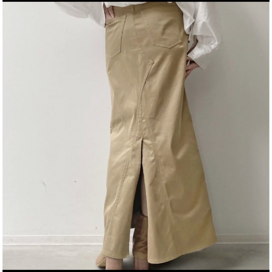 L'Appartement DEUXIEME CLASSE(アパルトモンドゥーズィエムクラス)のL'Appartement Chino Maxi Skirt /34 レディースのスカート(ロングスカート)の商品写真