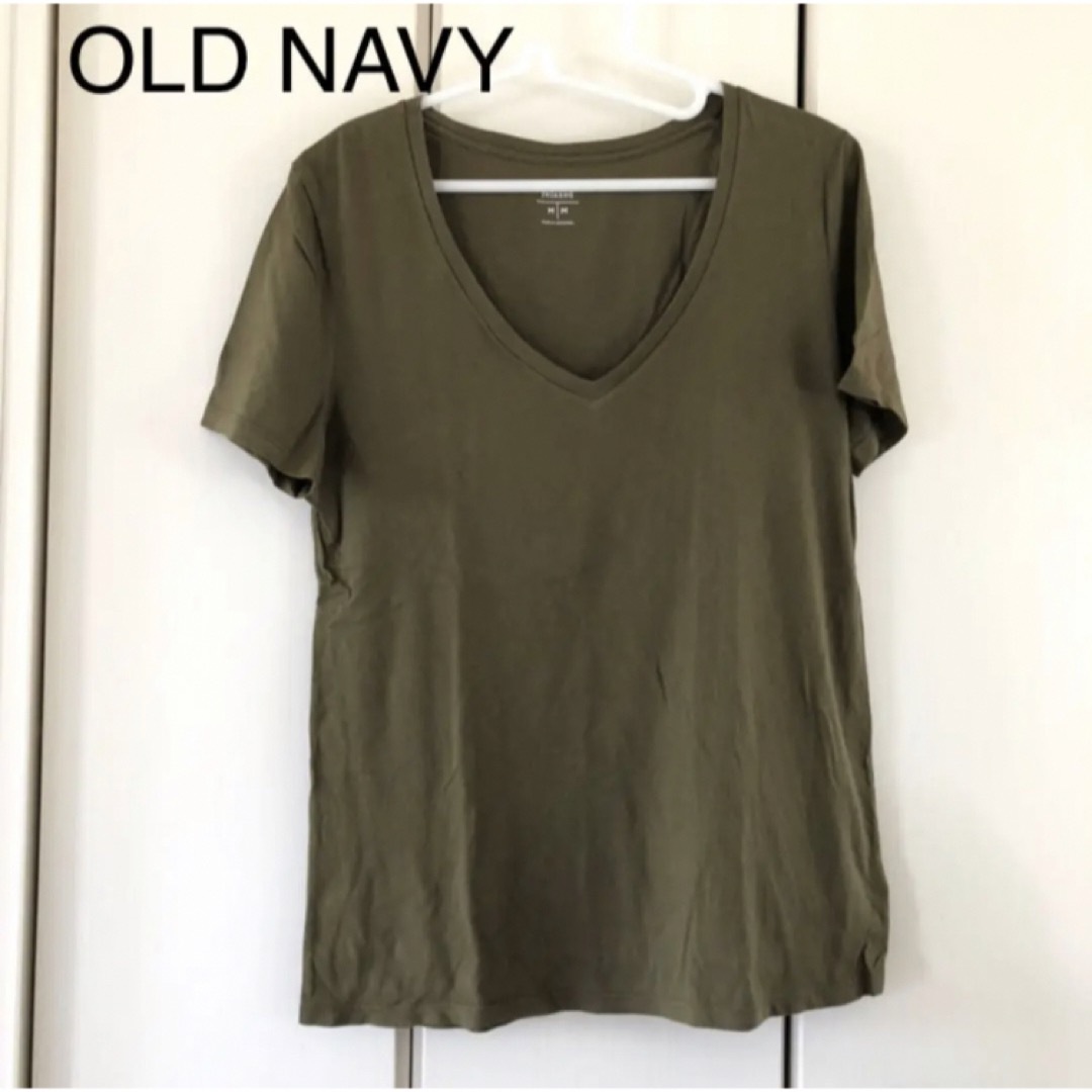Old Navy(オールドネイビー)のオールドネイビー　ＶネックＴシャツ レディースのトップス(Tシャツ(半袖/袖なし))の商品写真