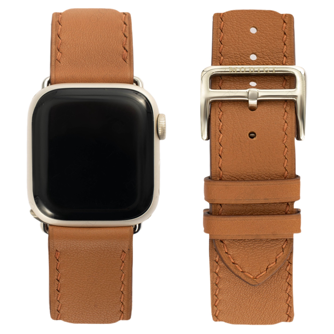 Apple Watch レザーバンド　41 45 44 49 ブラウン　茶色