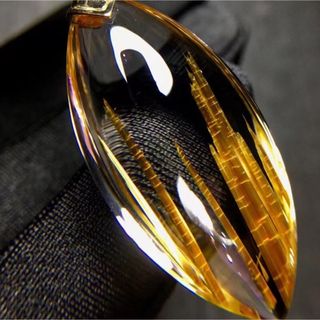 天然】タイチンルチルクオーツ ペンダントトップ k18 10gの通販 by Rui