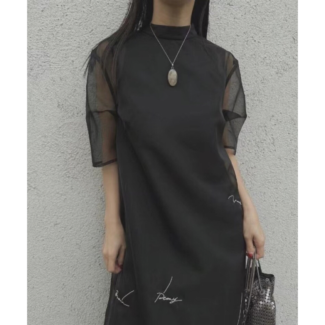 Ameri VINTAGE - KEITAMARUYAMA ×AMERI SHEER LAYERED DRESSの通販 by