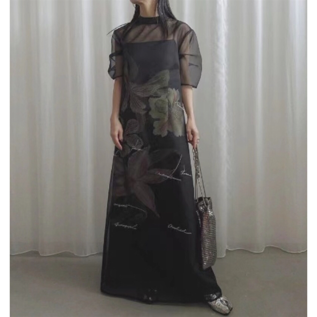 KEITAMARUYAMA ×AMERI SHEER LAYERED DRESS