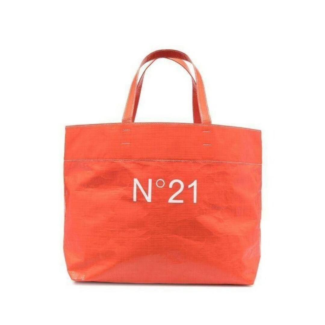 ヌメロ ヴェントゥーノ N°21 トートバッグ オレンジ ハンドバッグ