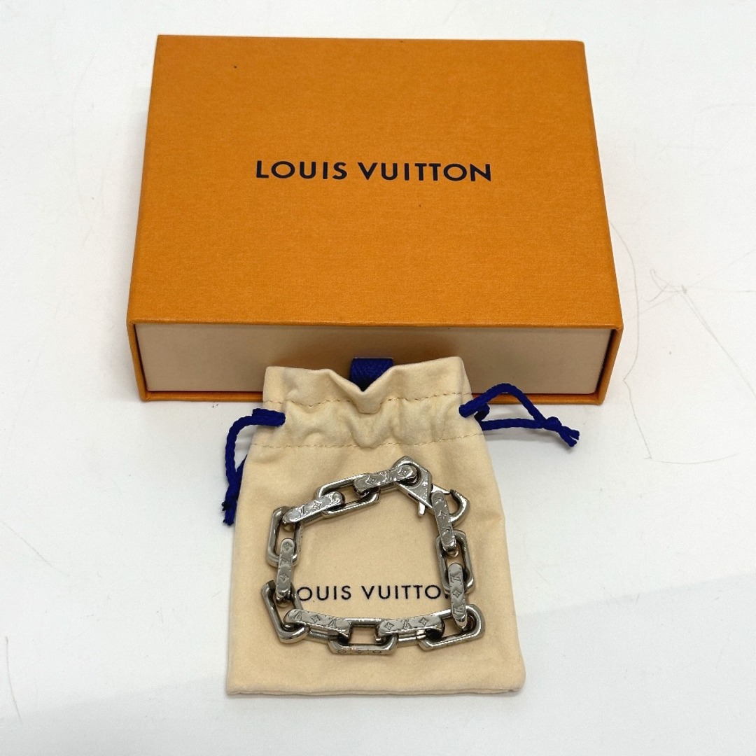 ルイヴィトン LOUIS VUITTON コリエ チェーン M64223 モノグラム ブレスレット メタル シルバー