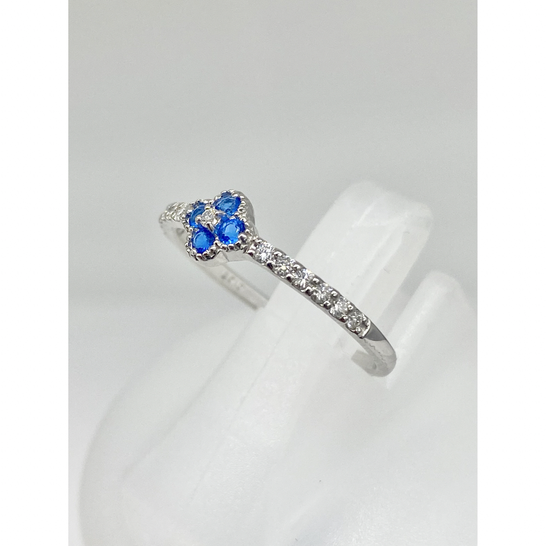 【新品】アウイナイト 計0.07ct / ダイヤ0.12ct Pt900 リング レディースのアクセサリー(リング(指輪))の商品写真