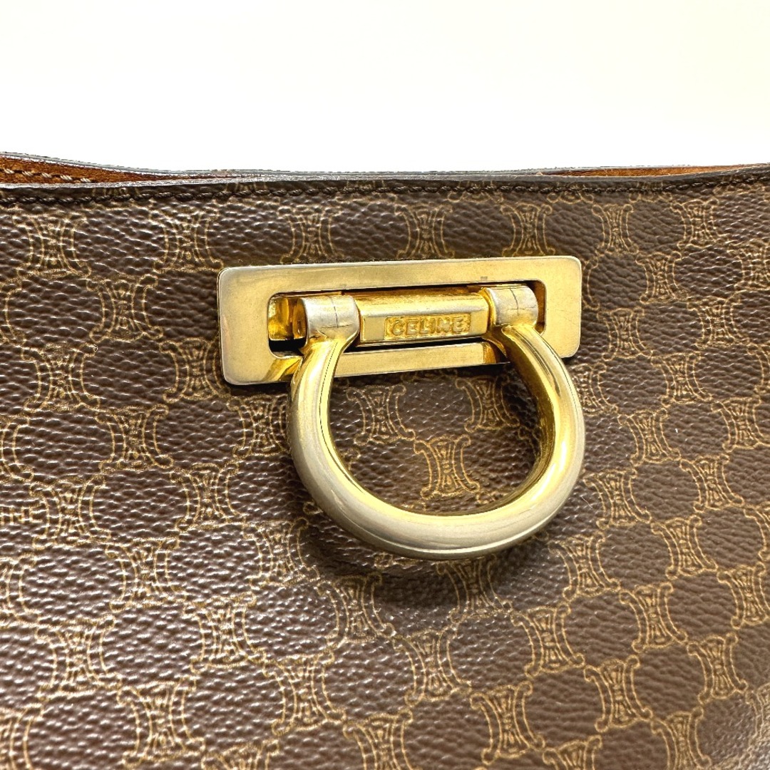 セリーヌ CELINE チェーン マカダム カバン ショルダーバッグ PVC/レザー ブラウン