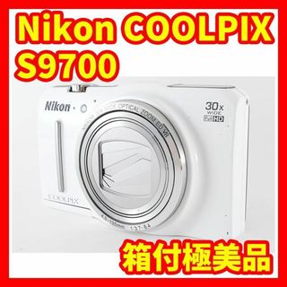Nikon - 【箱付き美品】Nikon COOLPIX S9700 ホワイト デジタルカメラ