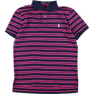 ラルフローレン(Ralph Lauren)の古着 ラルフローレン Ralph Lauren POLO RALPH LAUREN 半袖 ボーダー ポロシャツ メンズS /eaa359085(ポロシャツ)