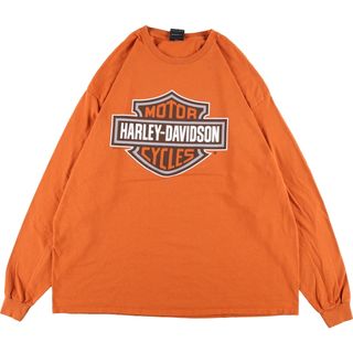 ハーレーダビッドソン(Harley Davidson)の古着 ハーレーダビッドソン Harley-Davidson 両面プリント ロングTシャツ ロンT メンズXXL /eaa359274(Tシャツ/カットソー(半袖/袖なし))