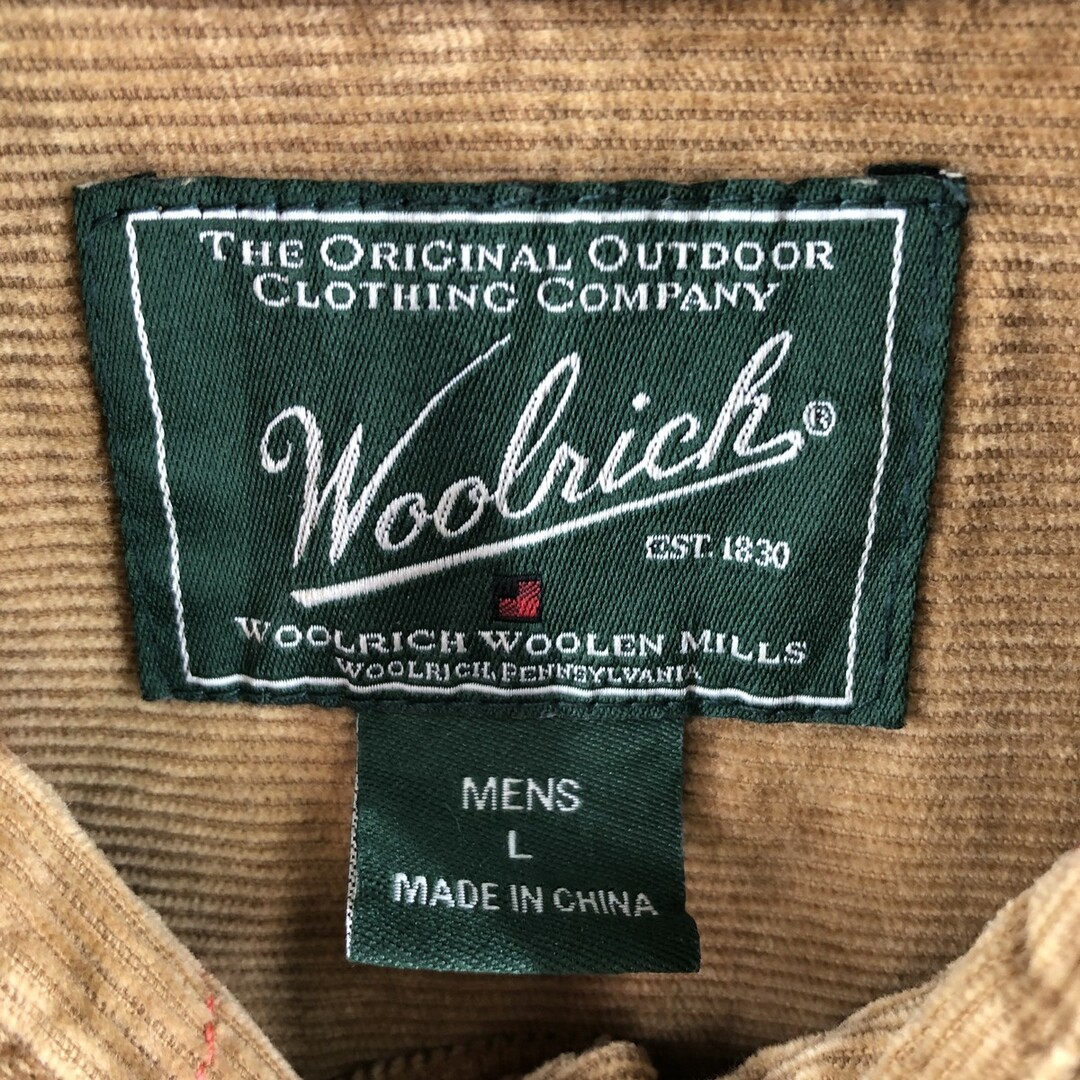 WOOLRICH(ウールリッチ)の古着 ウールリッチ WOOLRICH 長袖 コーデュロイシャツ メンズL /eaa359373 メンズのトップス(シャツ)の商品写真