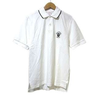 ブルックスブラザース(Brooks Brothers)のブルックスブラザーズ レッドフリース ポロシャツ 半袖 ワッペン XS 白(ポロシャツ)