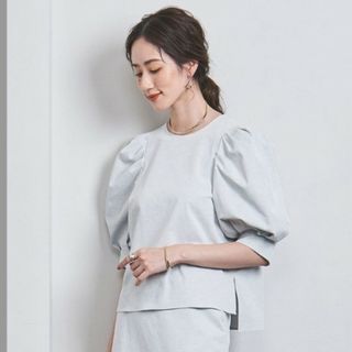 UNITED ARROWS - UNITED ARROWS RIRANCHA ギャザー ブラウス ライト