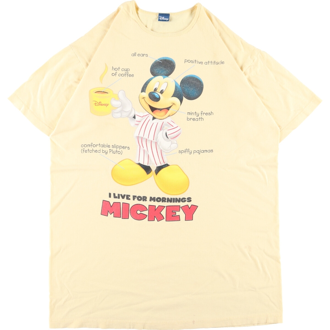 ディズニー Disney MICKEY MOUSE ミッキーマウス キャラクタープリントTシャツ メンズXXL /eaa359813