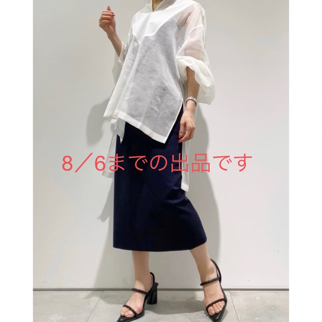 ADORE - 【美品】ADORE 23SS クリアポンチスカート ネイビー 38の通販