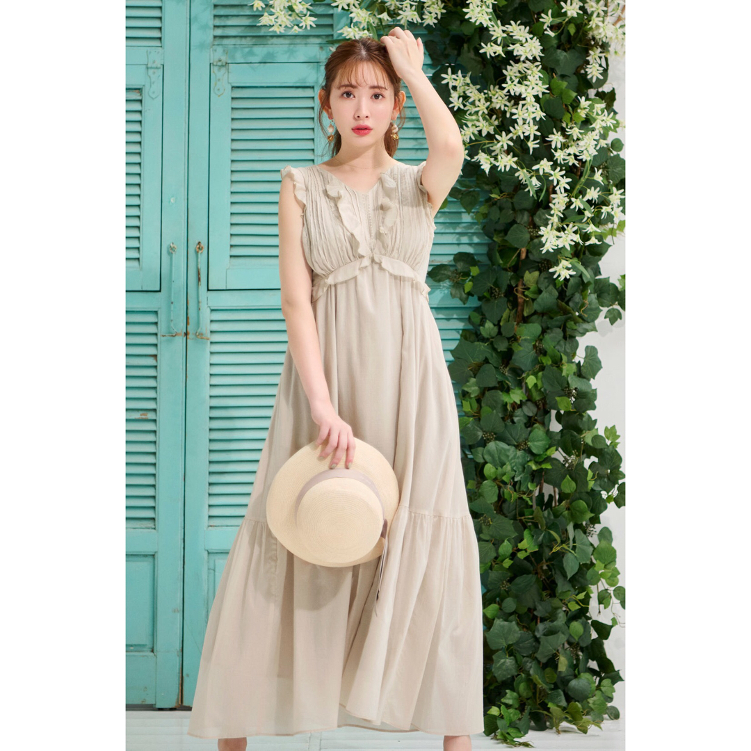 her lip to♡ Cambrils Cotton-Blend DressMサイズです - ロングワンピース