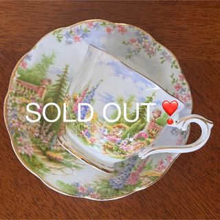 ロイヤルアルバート(ROYAL ALBERT)の【レア美品】ロイヤルアルバート★ケンティッシュロッキー★C/S（パターンB）(食器)