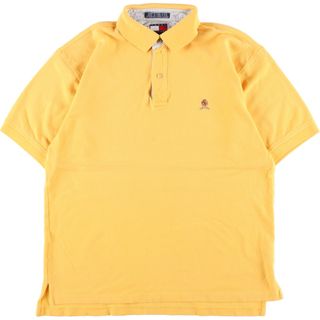 トミーヒルフィガー(TOMMY HILFIGER)の古着 90年代 トミーヒルフィガー TOMMY HILFIGER 半袖 ポロシャツ メンズL ヴィンテージ /eaa359091(ポロシャツ)