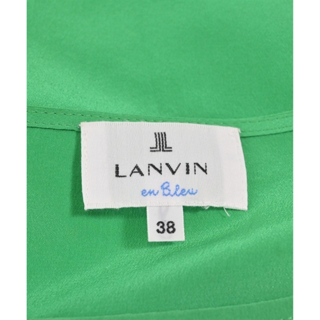 LANVIN en Bleu(ランバンオンブルー)のLANVIN en bleu ランバンオンブルー ブラウス 38(M位) 緑 【古着】【中古】 レディースのトップス(シャツ/ブラウス(長袖/七分))の商品写真