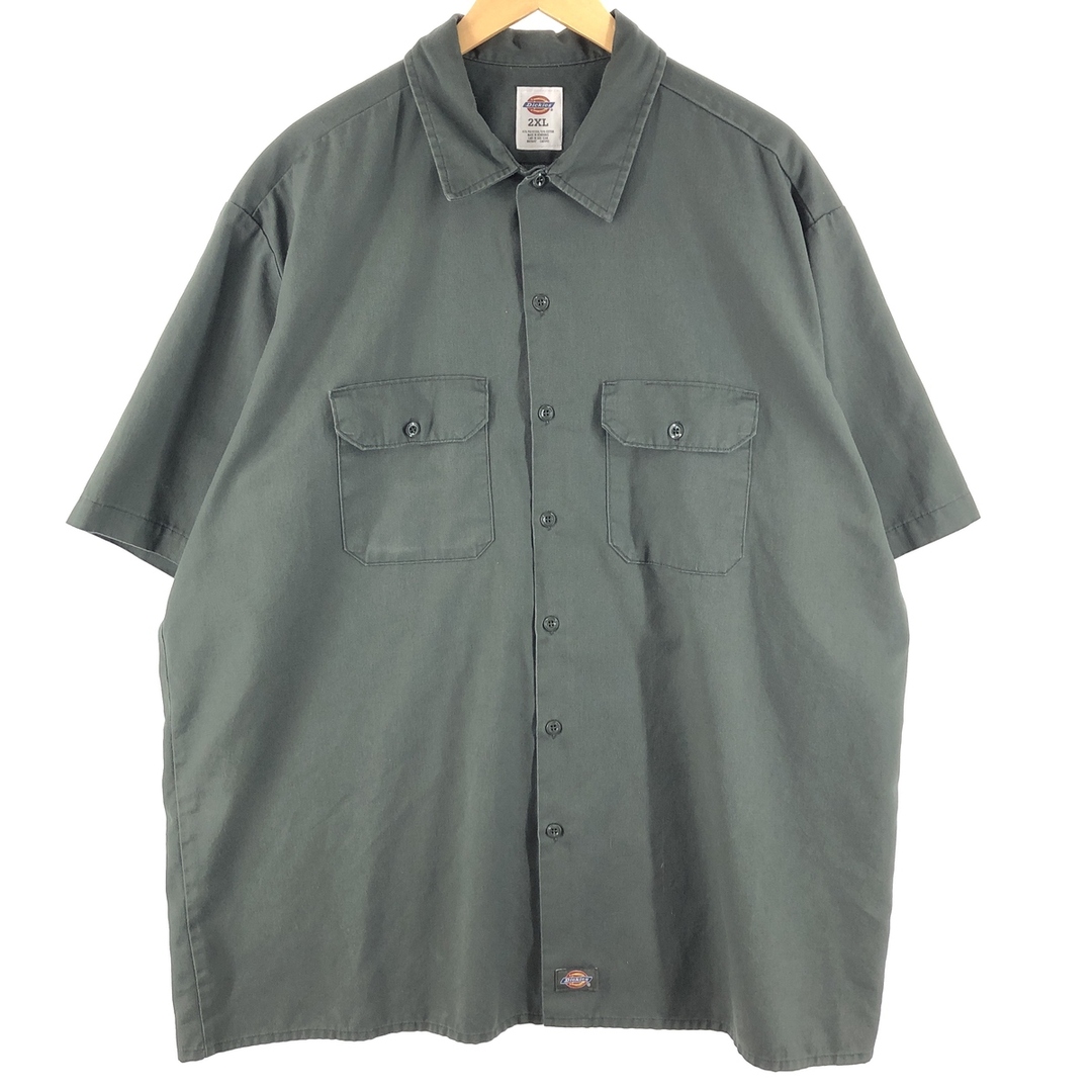 Dickies(ディッキーズ)の古着 ディッキーズ Dickies 半袖 ワークシャツ メンズXXL /eaa358848 メンズのトップス(シャツ)の商品写真